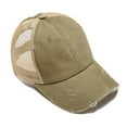 thumbnail image 2 of UJNDER Women's Ponytail Cap Baseball Hat for Quick Drying and Everyday Use Ideal for Active and Comfortable Outdoor Activities Khaki, 2 of 3