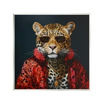 Stupell Industries Trendy Leopard Fashion Animals & Insects Painting Unframed Art Print Wall Art, 12 x 12