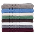 thumbnail image 2 of Lavish Home 8 Piece 100% Cotton Plush Bath Towel Set - Green, 2 of 5