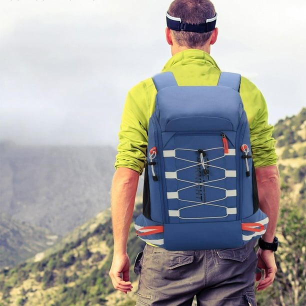 de Camping de 40L, ligera capacidad, plegable grande, de , de para senderismo, ciclismo, Azul Baoblaze Bolsa de viaje