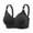 Black, variant on CFLVAEK Wireless Bras for Women Comfort Push Up Bra Comfortable Full Coverage Everyday Bra Comfy Adjustable Straps Bras Blue M