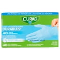 Curad Durable Nitrile Exam Gloves, OSFM, 40 count