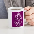 thumbnail image 4 of CafePress - Keep Calm And Quilt On Mugs - 11 oz Ceramic Mug - Novelty Coffee Tea Cup, 4 of 4