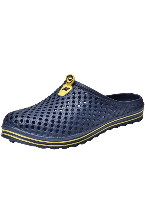 Mens Womens Beach Sandals Hollow Out Casual Breathable slippers Flats Shoes Blue 36
