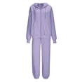 thumbnail image 6 of Womens Textured Tracksuit Sets 2 Piece Sweatsuits Long Sleeve Zip Up Sweatshirt Hoodies and Sweatpants Jogger Pants Trendy Fall Outfits, 6 of 6