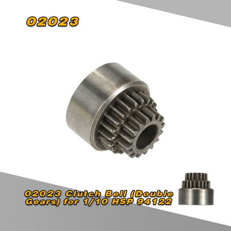 02023 Clutch Bell Double Gears for 1/10 HSP 94122 Nitro Powered On-road RC Drift