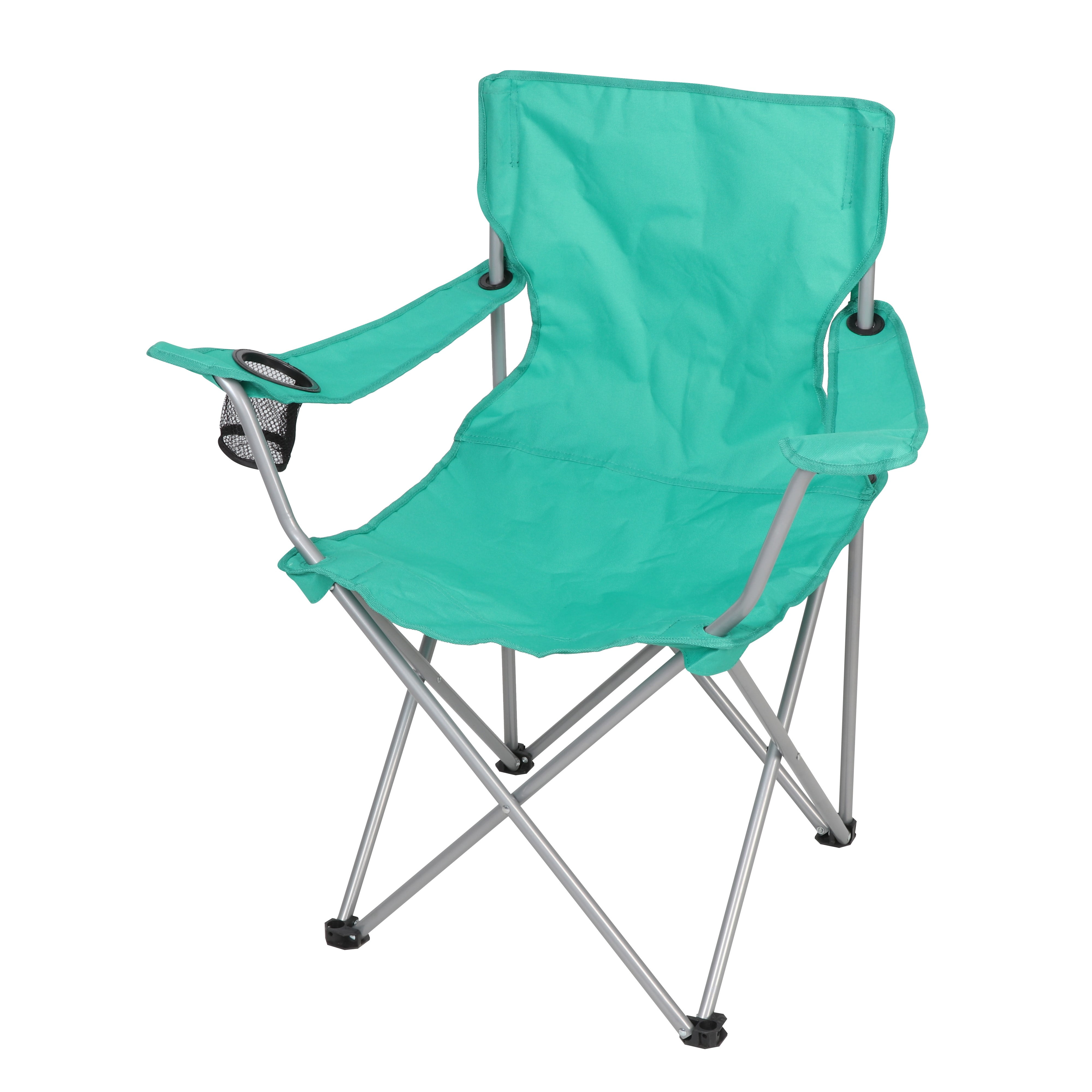 teenager Uretfærdig I de fleste tilfælde Ozark Trail Basic Quad Folding Camp Chair with Cup Holder, Teal, Outdoor -  Walmart.com