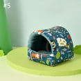 thumbnail image 6 of Soft Pet Bed Lovely Print Hideaways House Winter Cage Bed Ferrets Sleep Bed Small Hamster Cage Accessory, 6 of 9