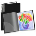 thumbnail image 1 of Dunwell Carpeta con fundas de 11 x 14 (negro) Expositor de 24 bolsillos Carpeta grande de 48 páginas con fundas de plástico Libro de presentación de 11 x 14 con fundas protectoras Portafolio de arte p, 1 of 1