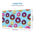 thumbnail image 3 of Kdxio Donuts Print Large Gaming Mouse Pad,Non-Slip Base,Water Resist Keyboard Pad for Gamer,Office & Home,29.5 x 15.8 in, 3 of 9
