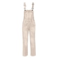 thumbnail image 3 of Women's Adjustable Strap Denim Overalls Baggy Barrel Leg Jean Jumpsuit with Pockets - Casual Fashion for All Occasions, 3 of 4