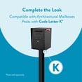 thumbnail image 4 of Architectural Mailboxes Oasis® Titan™ Secure, Locking USPS Approved Heavy Duty, Steel Metal Post Mounted Mail Box for outside, Black XL Extra Large Curbside Mailbox with Magnetic Waterproof Door, 4 of 7