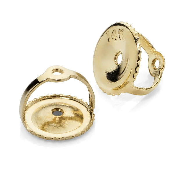 Everyday Elegance 14K Solid Yellow Gold Threaded Screw on Screw off
