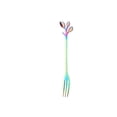 thumbnail image 3 of Hvmvliv Silverware Sets Mini Leaf Dessert Forks Set - 4.8Inch Stainless Steel Fruit, Cake Forks - Wonderful for Party & Home Use Multicolor, 3 of 3