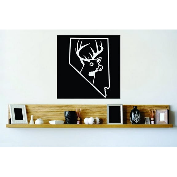 Nevada Wild Deer Buck Hunt Deer Predator Doe Hunting Bow Arrow Bulls Eye Wilderness Camouflage Holiday Gift Ideas Girl Boy Bedroom Wall Decal Sticker - Size: 20 Inch x 20 Inch