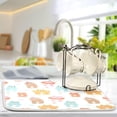 thumbnail image 5 of FREEAMG Cute Bear Dish Drying Mats for Kitchen Counter, Heat-Resistant Dishes Drying Pad, Ultra Absorbent Drying Mat for Coffee Machine Sink Rack 16x18 Inch, 5 of 7