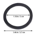 thumbnail image 3 of Rubber Sealing Gasket 2Pcs Flat Rings For Mechanical Applications 1 Inch With Resilience, 3 of 3