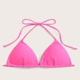 thumbnail image 7 of Krdevn Women's Triangle Halter Bikini Top Tie Front Swimwear for Beach and Pool,M, 7 of 7