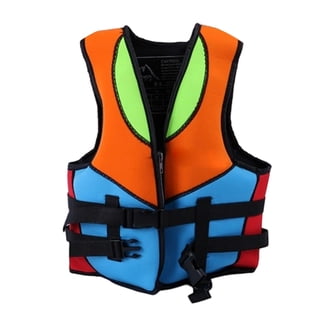 Gogokids Kids Swim Vest, Orange XS, Safety Strap, Headrest