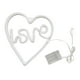 thumbnail image 1 of Letrero de neón con forma de corazón para decoración de pared, con iluminación USB o batería Corazón amarillo cálido, 1 of 8