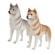 thumbnail image 5 of 2 piezas de decoración de escritorio de perro simulado, modelo de perro husky falso, adorno de perro, 5 of 5