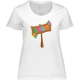 thumbnail image 3 of Inktastic Luau Sign Women's Plus Size T-Shirt, 3 of 5