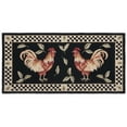 thumbnail image 2 of SAFAVIEH Vintage Poster Aubrey Animal Wool Area Rug, Black/Ivory, 2'6" x 4'6", 2 of 2