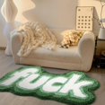 thumbnail image 3 of Colorful Funky Cute Bathroom Rugs Bath Mat Non Slip Rubber Backed Machine Washable, Rude Swear Words Trendy Aesthetic Unique Cool Shag Absorbent Bath Rug Funny Gift for Her/Him, 3 of 5