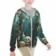 Cauagu Baroque Floral Still Life Print Sun Protection Jacket for Teen