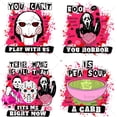 thumbnail image 2 of Parches para chaquetas de Halloween, cara terrorífica de Horror Myers Horor, Pink Mean Girls, Funny On Friday We Wear Blood DTF, transferencias, 2 of 4