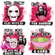 thumbnail image 2 of Parches para chaquetas de Halloween, cara terrorífica de Horror Myers Horor, Pink Mean Girls, Funny On Friday We Wear Blood DTF, transferencias, 2 of 4