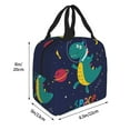 thumbnail image 2 of Rocae Dinosau Space Explorer for Insulated Lunch Bag for Women Men,Large Lunch Box for Work School Picnic Hiking Daytrip, 2 of 5
