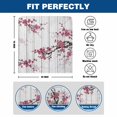 thumbnail image 6 of Pink Plum Bossom Chair Covers Set of 4 Ink Painting Style Flower Branches White Wood Grain Chair Back Covers Stretch Removable Washable Slipcovers Protector for Dining Room Kitchen Party Decor, 6 of 9
