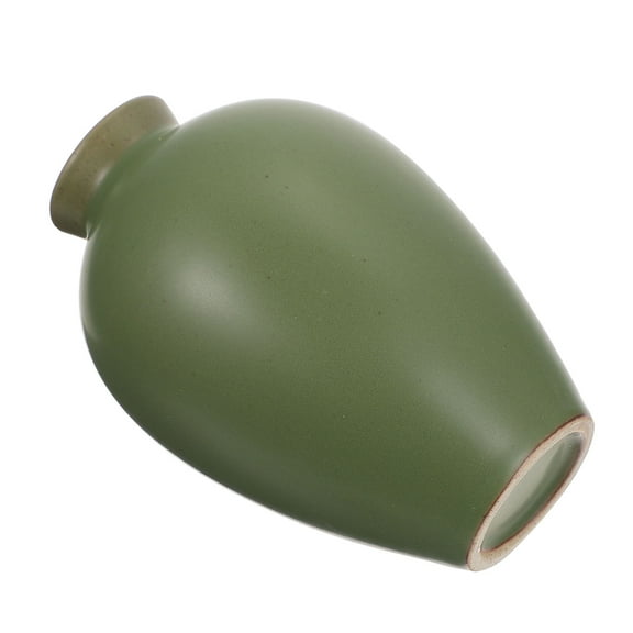Raindrops Elegant Ceramic Vase for Dried Flowers and Decorations Style Green Color 1PC