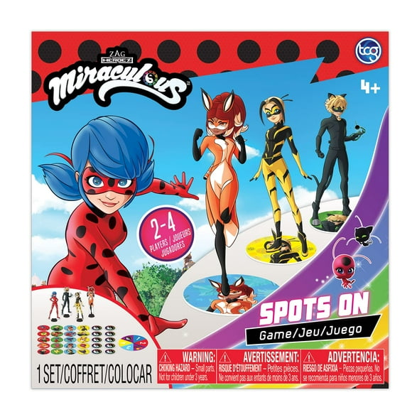 Miraculous Ladybug - Spots On Game - Help Ladybug Cat Noir Rena Rogue and Queen Bee save The city! Great Birthday Gift for Boys and Girls