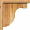 thumbnail image 3 of 6"W x 12"D x 12"H Del Monte Rough Sawn Corbel w/Backplate, Western Red Cedar, 3 of 9