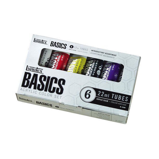 Liquitex BASICS Acrylic Paint 22ml/Tube, 6Piece Set