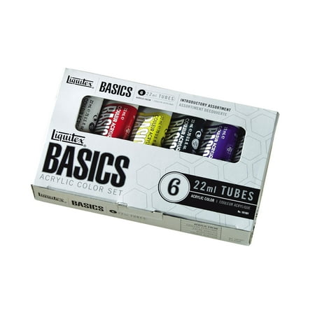 Liquitex Basics Set - Liquitex BASICS Acrylic Paint 22ml/Tube, 6-Piece Set
