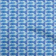 thumbnail image 1 of oneOone Velvet Royal Blue Fabric Asian Block Sewing Craft Projects Fabric Prints By Yard 58 Inch Wide, 1 of 4