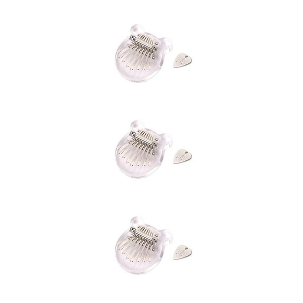 Eigraketly 8 Key Kalimba with Metal Pick Instrument Exquisite Musical Acrylic Piano Lovely Pendant for Beginner Adult Accessories Type1 NO1 Eigraketly CBP493608