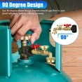 thumbnail image 3 of Propane Refill Adapter with Valve and Gauge, Fill 1 Pound Bottles from 20lb Tank, Fits QCC1 / Type1 Propane Tank and 1 lb Throwaway Disposable Cylinder Propane Bottle Connector, 3 of 8