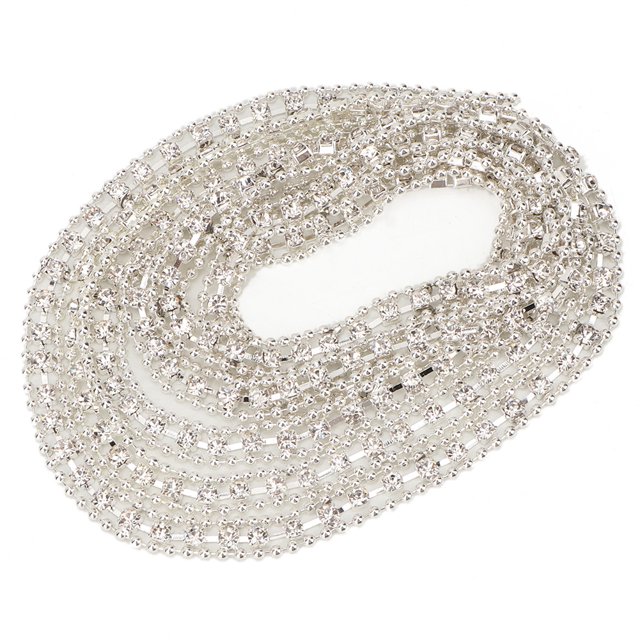 Crystal Chain Trim,DIY Resin Diamond Crystal Crystal Chain Trim Ribbon Crystal Ribbon Highly Versatile