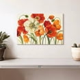 thumbnail image 2 of Elephant Stock Poppies Melody Wall Art - Horizontal Canvas Wall Art - Living Room Wall Decor - Floral And Botanical Canvas - Orange And Red Decor By Lisa Audit - 12" x 8", 2 of 8