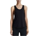 thumbnail image 2 of Giftesty Tank Tops for Women Round Neck Solid Color Sleeveless T-shirt Tank Top Sports Tank Top Top Round Neck Tank Top, 2 of 4