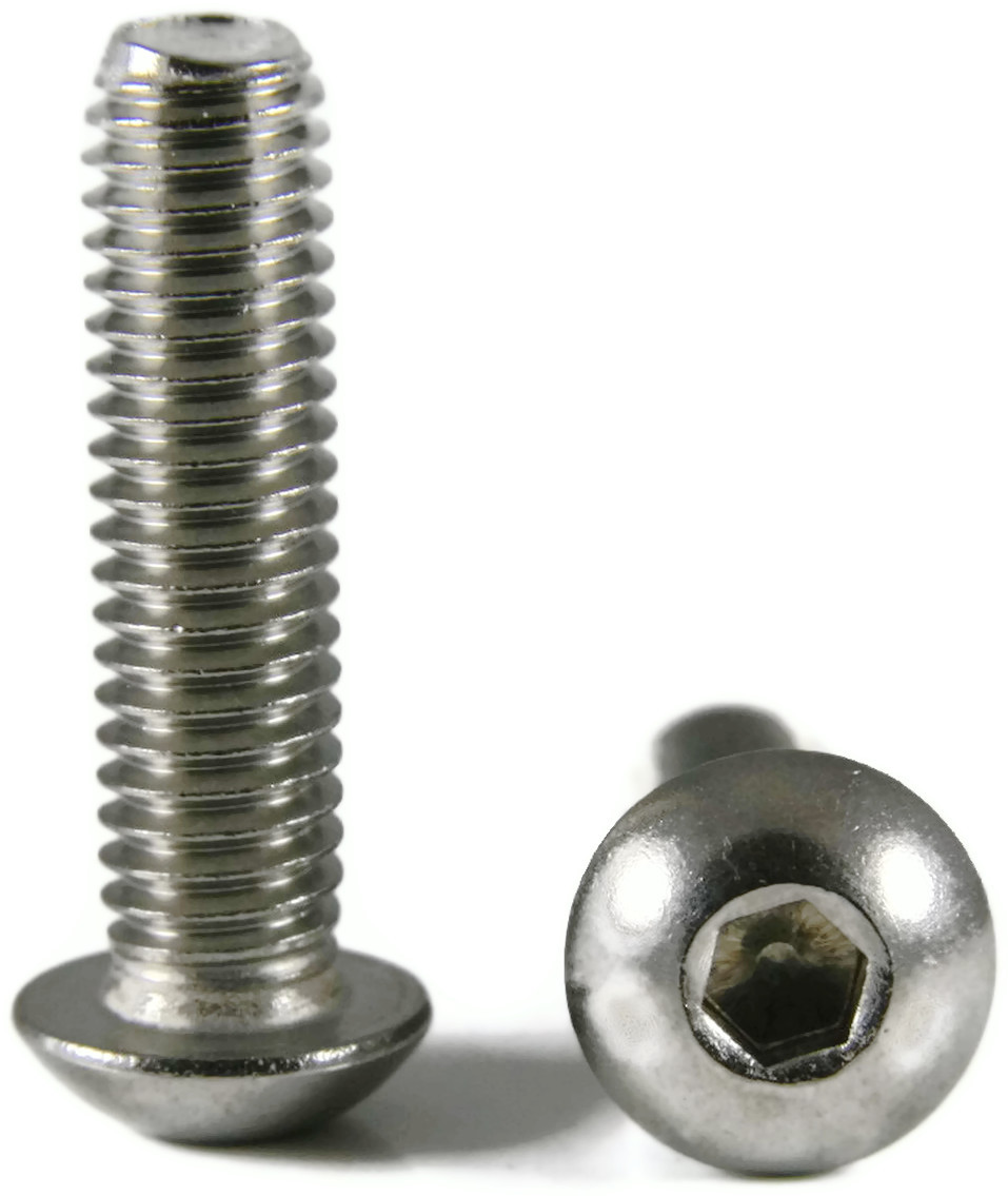 Stainless Steel Button Head Socket Cap Screw 3//8-24 x 3//4 25 each