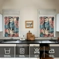 thumbnail image 4 of Floral Tropics Kitchen Curtains Set 27.5x36in Polyester Valance and Tiers, Hawaiian Style Flower Window Curtains for Summer Homes or Coastal Kitchen Decor, 4 of 6