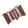 thumbnail image 2 of New RFID Blocking Mens Vintage Soft Genuine Leather Classic Trifold Wallet RFID1107HTC, 2 of 14