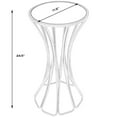 thumbnail image 3 of Beaumont Lane Metal Furniture Metal and Mirror End Table in Gold and Silver, 3 of 10