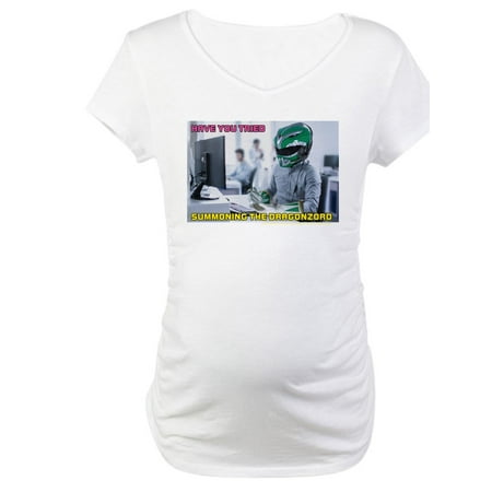 

CafePress - Power Rangers Summoning Women s Maternity T Shirt - Cotton Maternity T-shirt Cute & Funny Pregnancy Tee