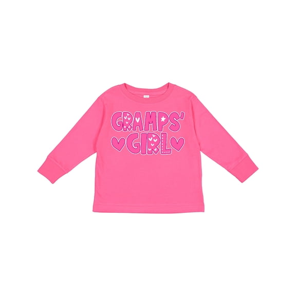 Inktastic Gramps' Girl Granddaughter Girls Long Sleeve Toddler T-Shirt